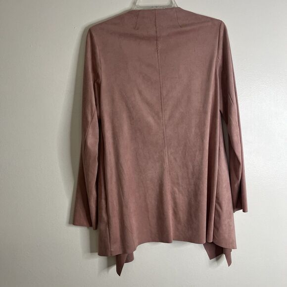 Kut From The Kloth Faux Suede Open Jacket in Pink Size S Cardigan Women's - Picture 3 of 7
